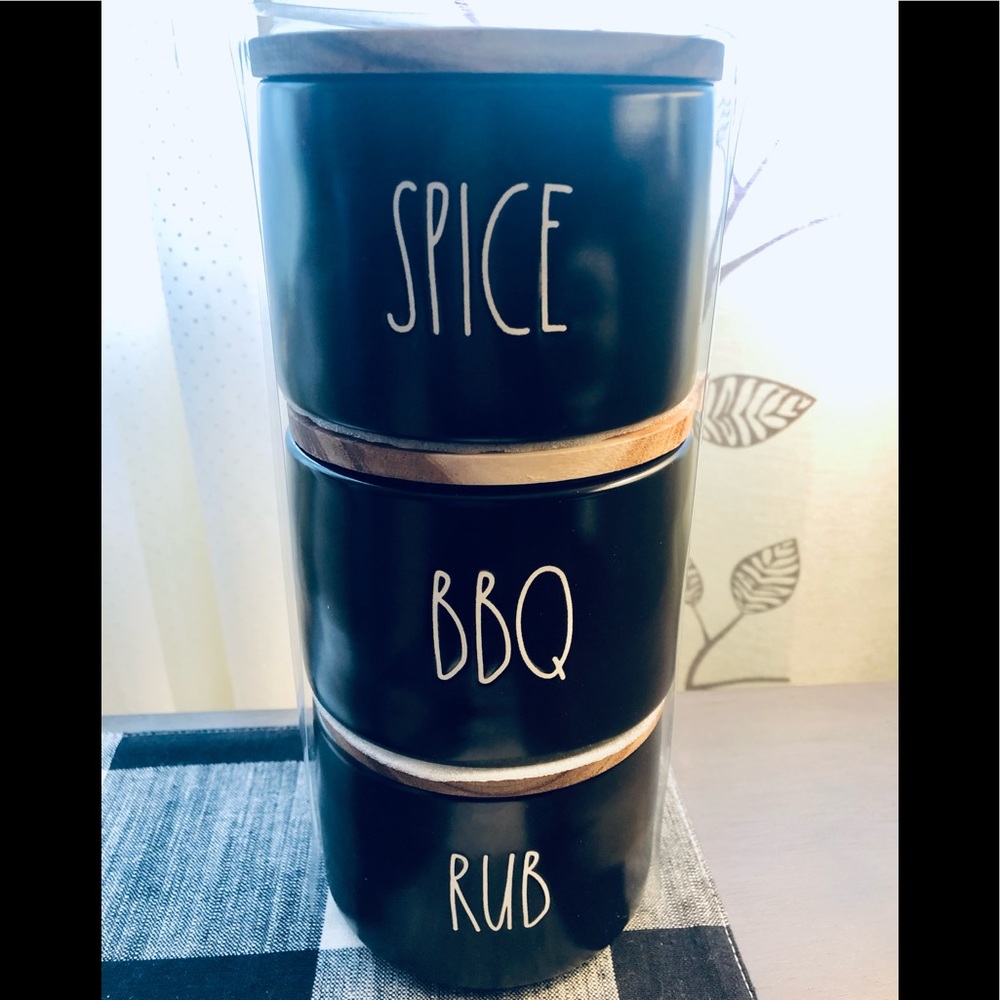 Rae Dunn BBQ spice Jars